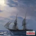 Картина Бриг Меркурий в лунном свете - Айвазовский