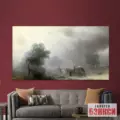 Картина Зимний обоз в пути - Айвазовский