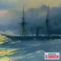Картина Пароход в лунном свете - Айвазовский