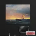 Картина Корабль в море на закате - Айвазовский