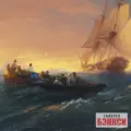 Картина Корабль в море на закате - Айвазовский