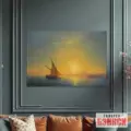 Картина Закат над островом Искья - Айвазовский