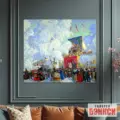 Картина Балаганы - Борис Кустодиев
