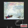 Картина Русская зима - Борис Кустодиев